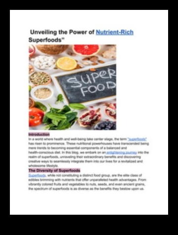 Alimentarea bunăstării Dezvăluind puterea valorii nutriționale 5 Alimentarea bunăstării: Dezvăluirea puterii valorii nutriționale